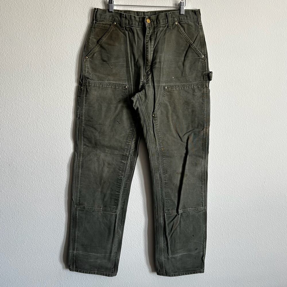 Carhartt B01 MOS green double knee work wear carpenter pants